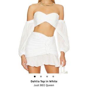 NWT Dahlia top in white by Just Bee Queen from Revolve